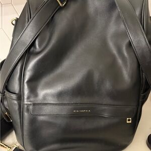 Mia Sophia black diaper bag